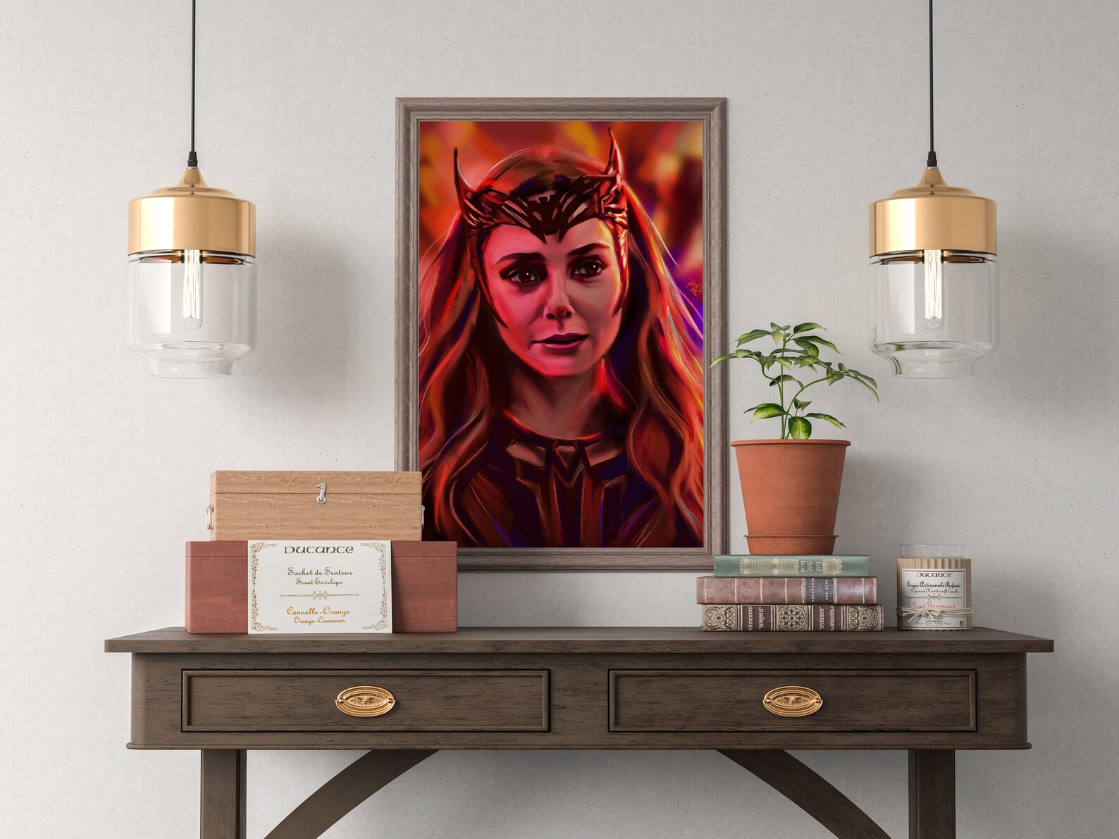 Scarlet Witch Poster - Elizabeth Olsen - Wandavision Art Print - Agatha ...