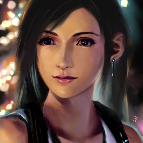 Tifa Lockhart Final Fantasy VII Art Print - Final Fantasy VII Rebirth