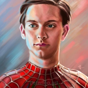 Spider-man Tobey Maguire Poster - Spider Man Art Print - No Way Home