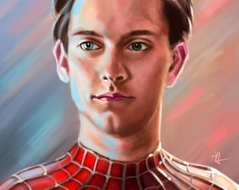 Spider-man Tobey Maguire-poster - Spider-Man kunstafdruk - No Way Home