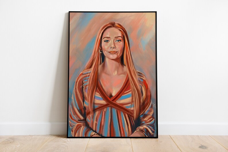 Wandavision Art Print Elizabeth Olsen Scarlet Witch Art - Etsy