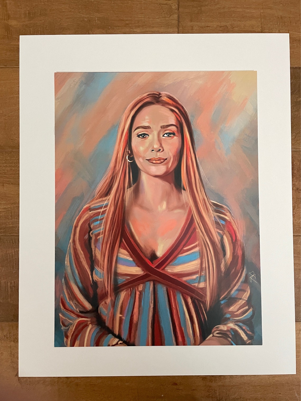 Wandavision Art Print - Elizabeth Olsen - Scarlet Witch Art Print ...