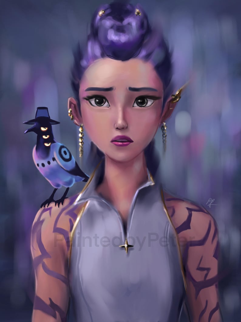 Rumi Art Print - Kpop Demon Hunters Wall Art - Huntrix Golden Kpop ...