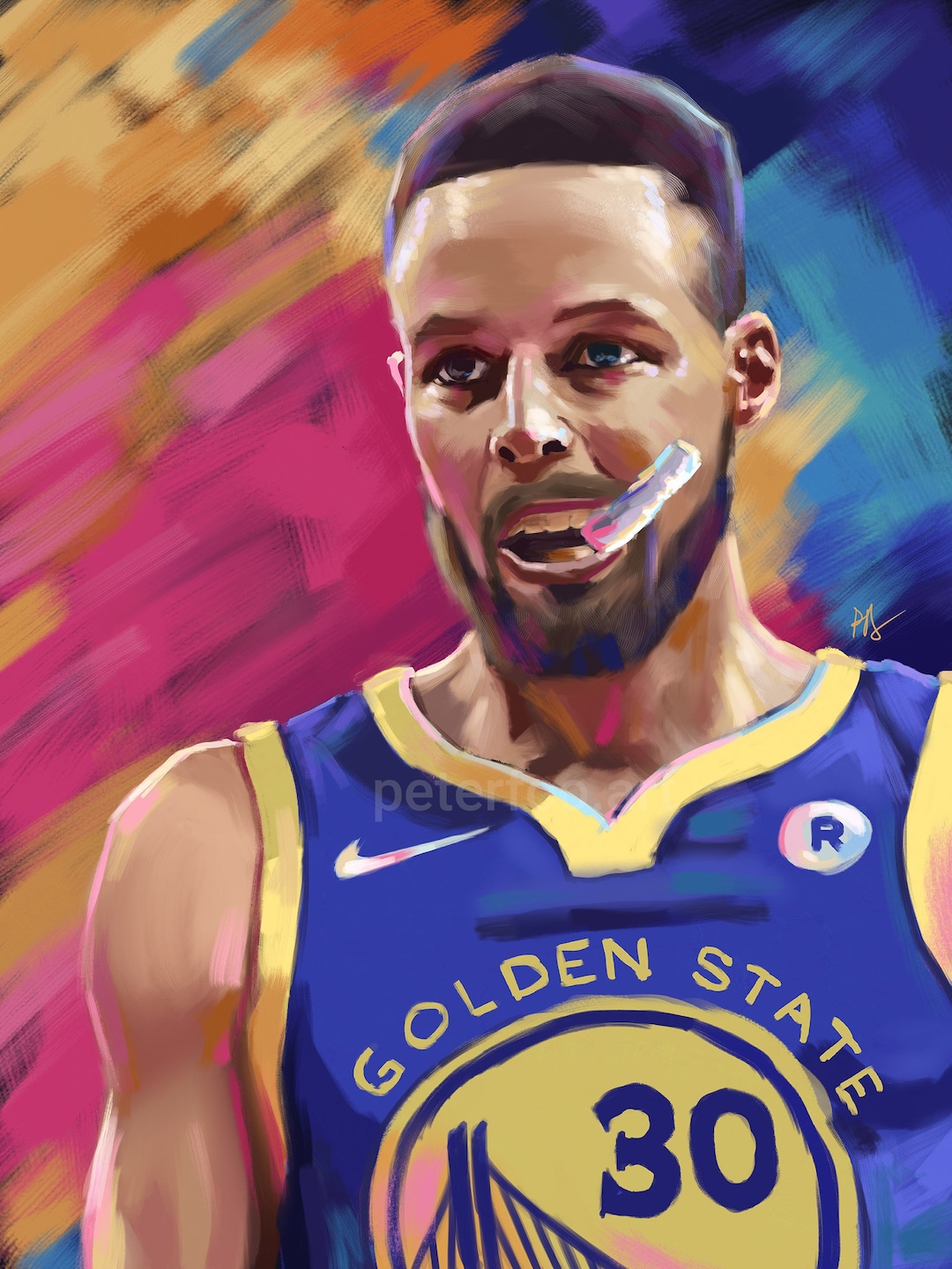 First drawing of Steph Curry! : r/warriors
