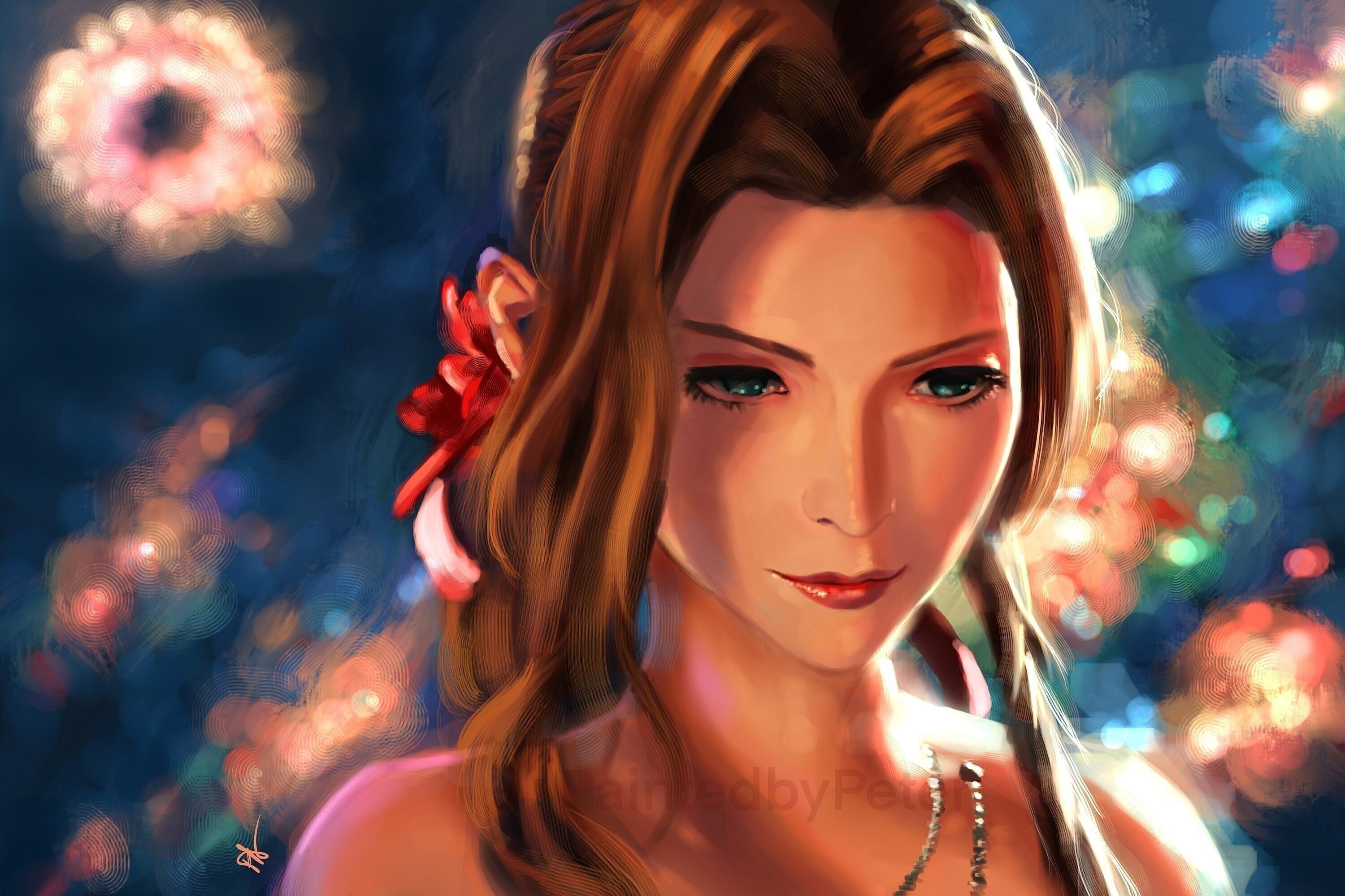 ファイナルファンタジー VII リバース エアリス アートプリント