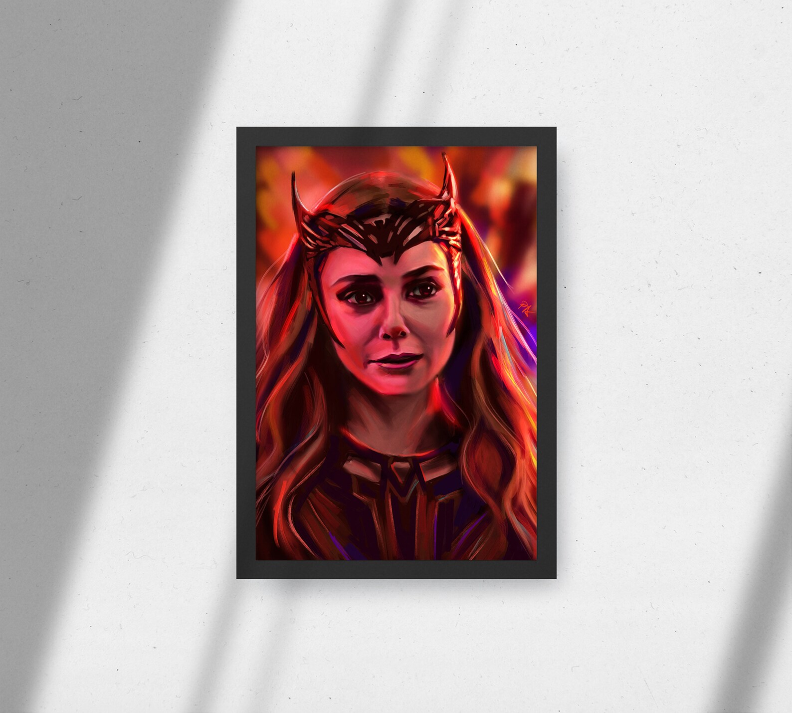 Scarlet Witch Poster - Elizabeth Olsen - Wandavision Art Print - Agatha ...