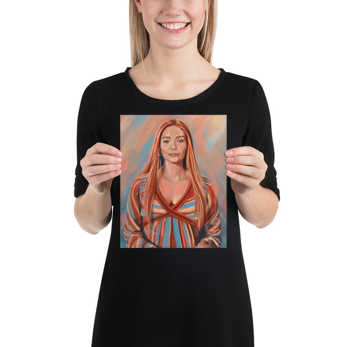 Wandavision Art Print - Elizabeth Olsen - Scarlet Witch Art Print ...