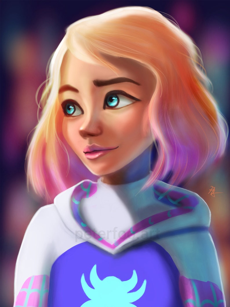 Spider Gwen Poster Gwen Stacy Poster Spidey and His - Etsy Hong Kong