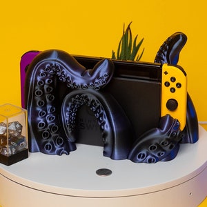 Kraken Tentacle Octopus Switch Dock Cover | Holoprops | Custom Switch Dock Accessory | OLED & Classic | Switch Accessories | Nintendo Gifts