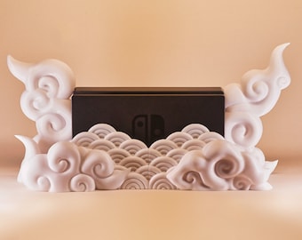 Cloud Switch Dock | Holoprops | Custom Switch Dock Accessory | Switch Dock Cover | Switch Dock Case | Shell | OLED & Classic | 25+ Colors