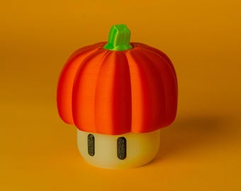 3D Printed Pumpkin Stash Box – Secret Screw Lid Container