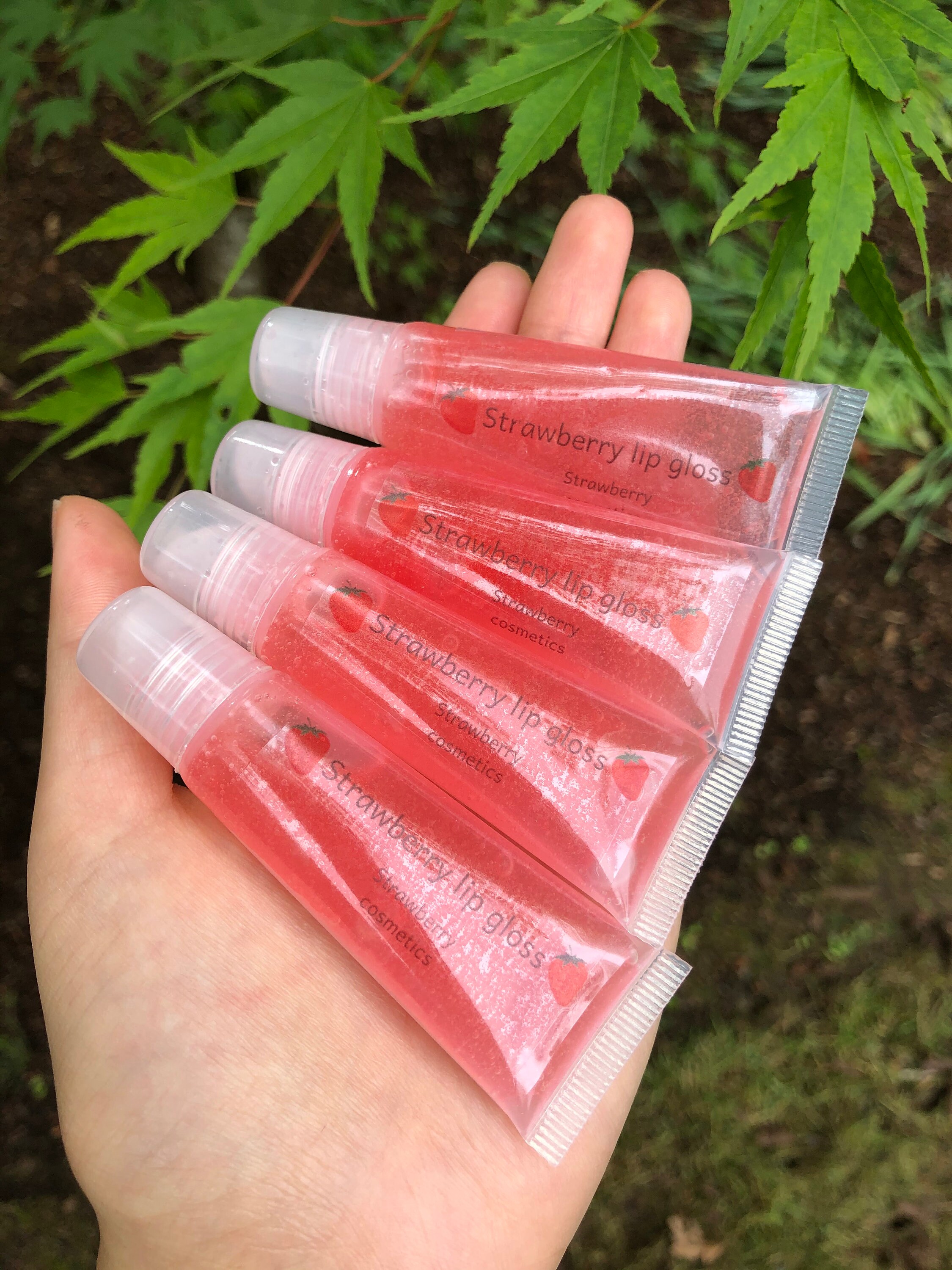 Strawberry lip gloss Etsy