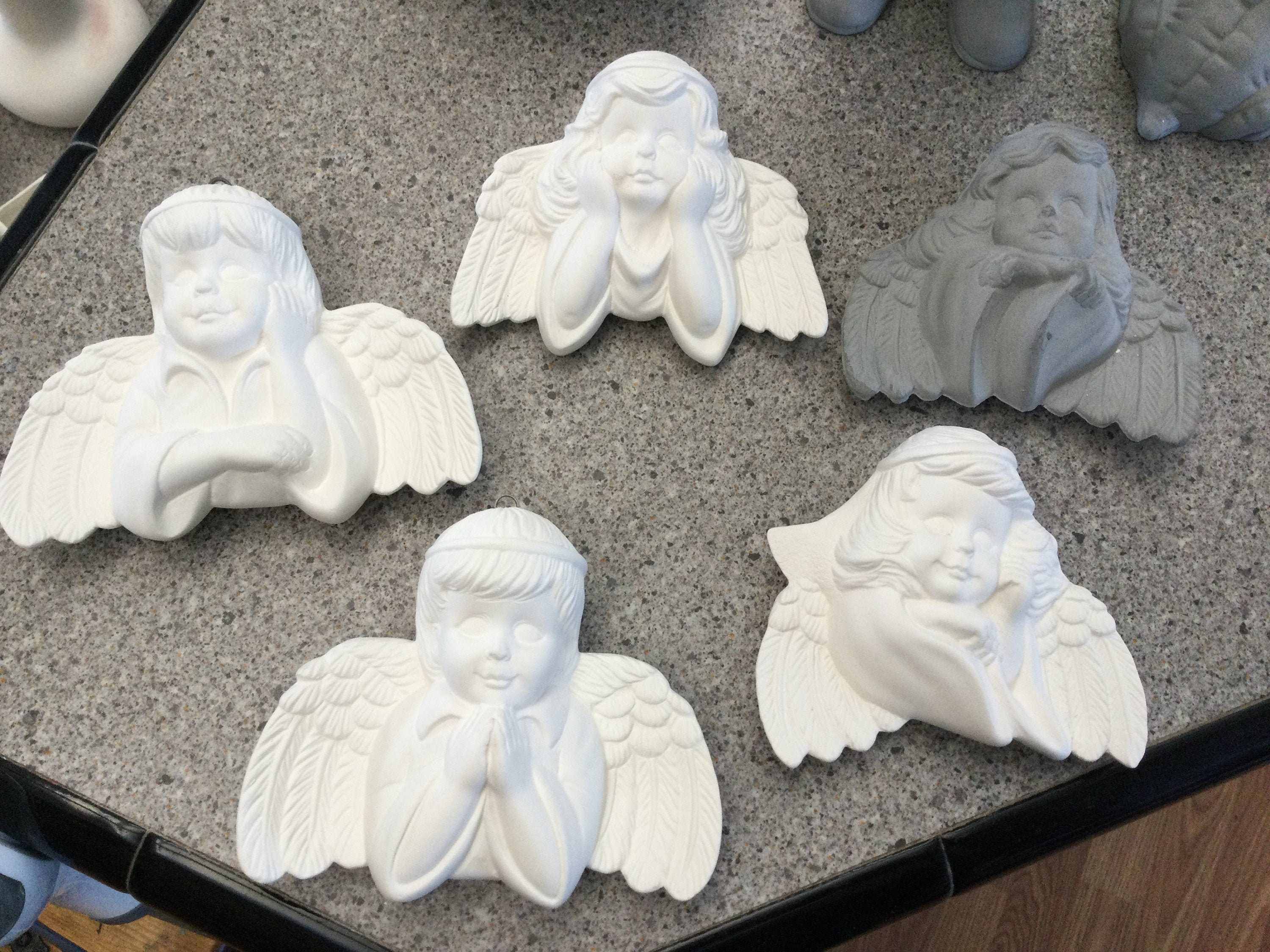 Unpainted Ceramic Christmas Ornaments 