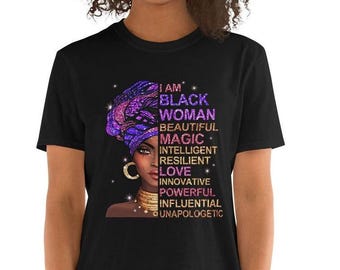 Magliette per donne nere, Magliette per donne nere, Magliette per donne afroamericane, Magliette per l'orgoglio nero,
