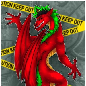 Drago americano: Jake Long [stampa A4]