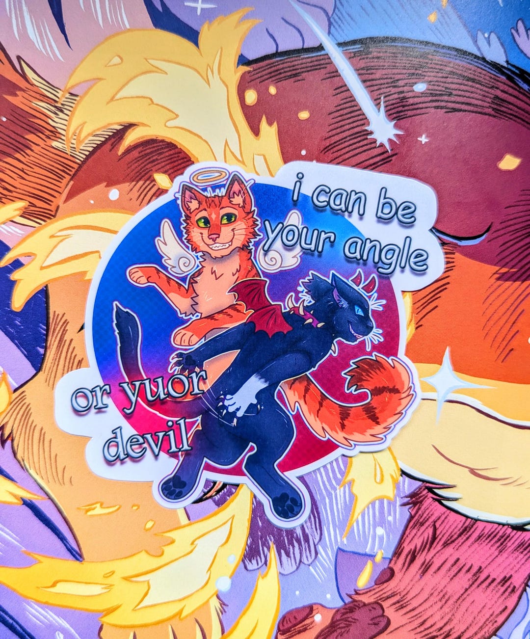 Firestar and Scourge [meme Sticker] - Etsy