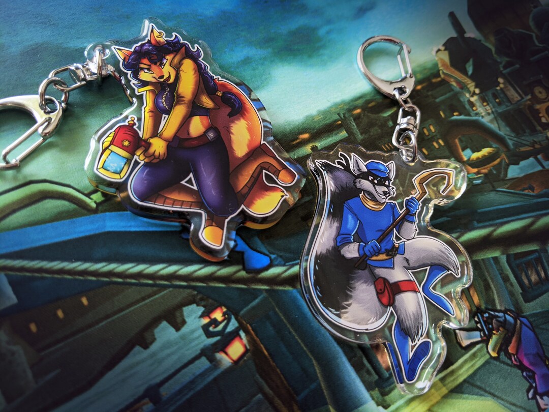 Buy Sly and Carmelita Acrylic Keychains Online in India