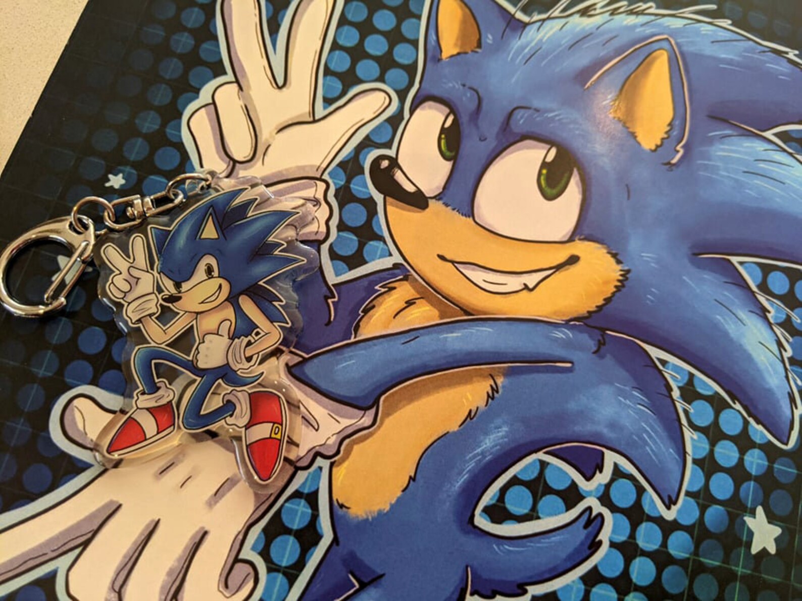 Sonic the Hedgehog A4 Print | Etsy