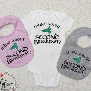 What About Second Breakfast baby bodysuit - New Dad gift / Baby boy coming home outfit / Baby girl coming home outfit