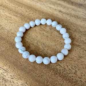 8mm howlite bracelet!