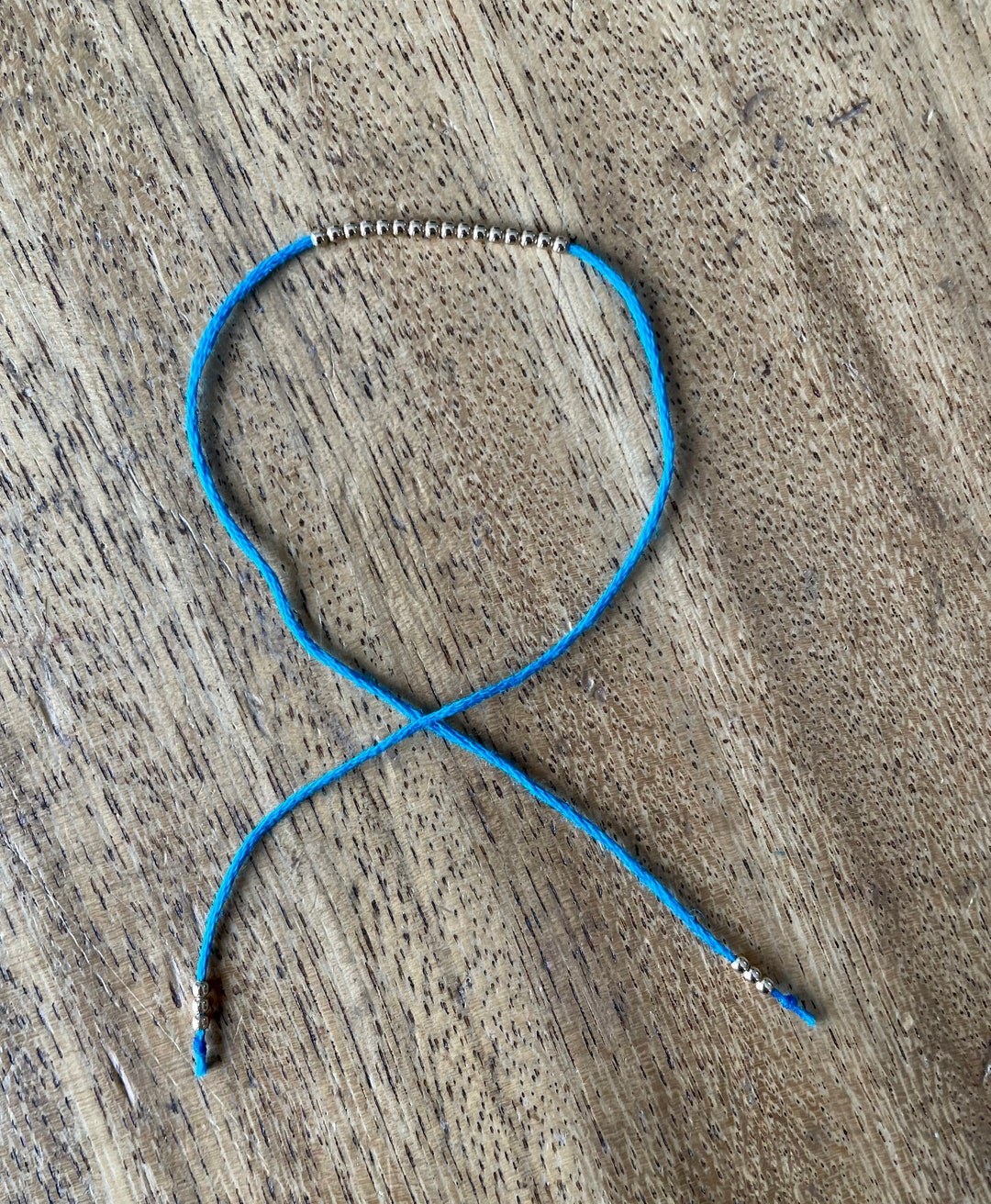 Wish Bracelet! Turquoise Thread and 14k Gold Filled Bracelet! - Etsy