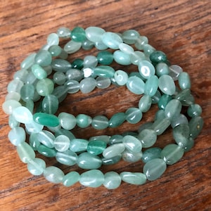 ONLY SIZE 6 LEFT! Free form aventurine bracelet!