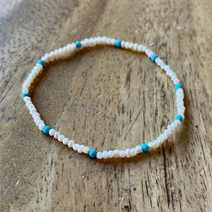 Pearl and turquoise bracelet