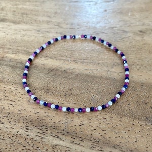 Ruby, lapis lazuli, aquamarine and gold bracelet!