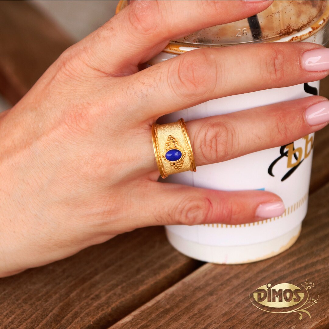 Gerochristo Byzantine Lapis lazuli Ring 【公式通販】