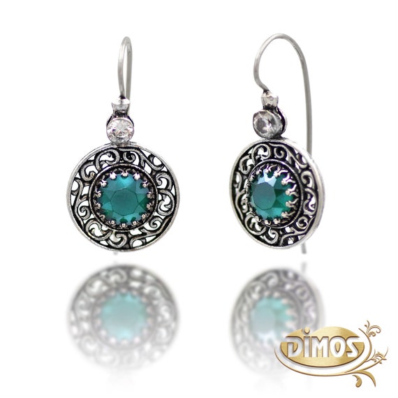 de plata con cristal. Joyería tradicional - España