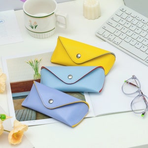 Soft Shell Glasses Case for Women, Vibrant Summery Colors