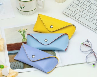 Soft Shell Glasses Case for Women, Vibrant Summery Colors