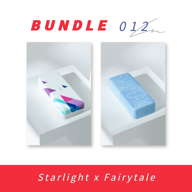 Set 2x Hartschalen Brillenetui, Sonnenbrillen Etuis bunt für BrillenSet 30% reduziert Starlight*Fairytale