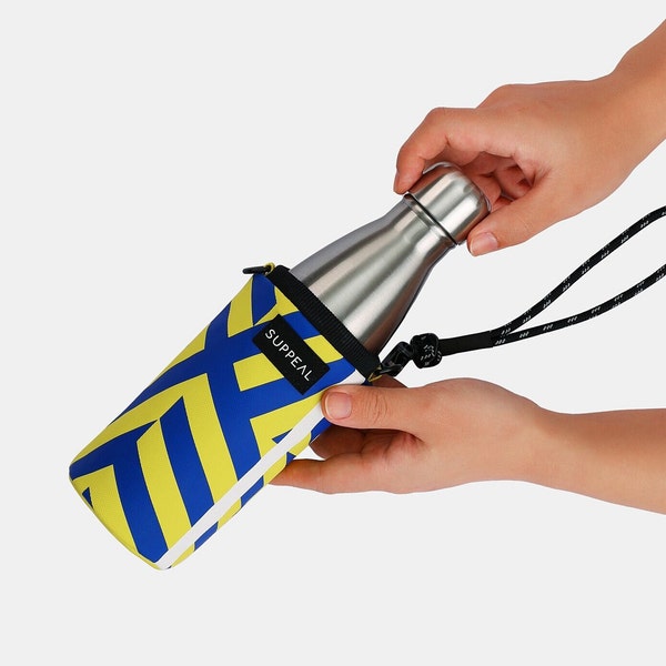Insulated bottle carrier crossbody bag | Isla