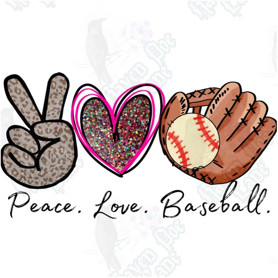 Free Free 165 Peace Love Baseball Svg SVG PNG EPS DXF File