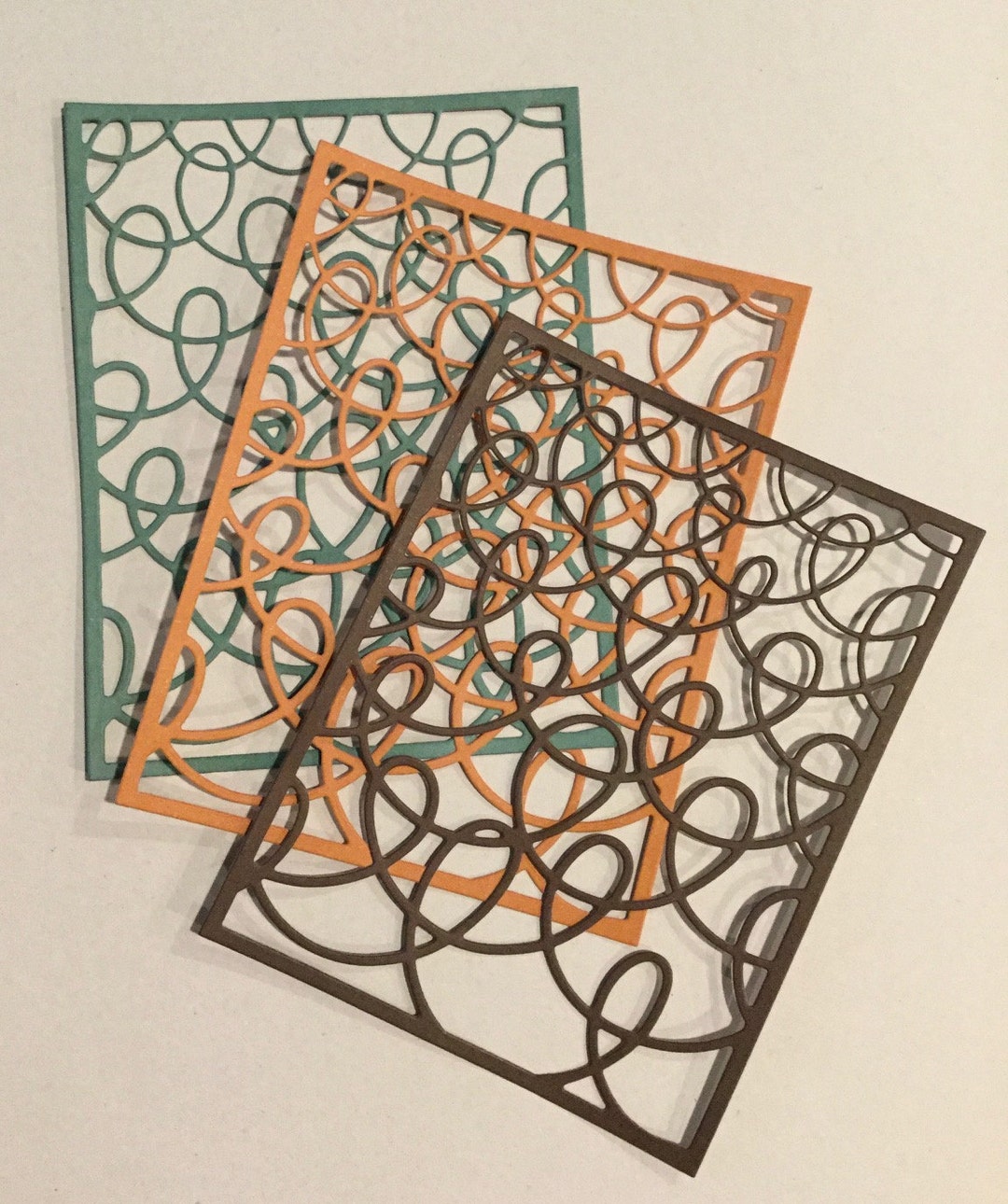 Die Cuts * Card Frame * Tangled Loops * Cover Die Cut * Fall Colors * 3 ...