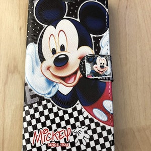 Mickey Mouse flip stand cartera de cuero para Samsung Galaxy Note 8 , Nota 9 , Nota 10 , Nota 10 + ( Enviar desde NY )