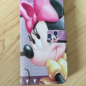Monedero Minnie Mouse Cuero Flip Stand Case Wallet para iPhone 6 , iPhone 6+, iPhone 7. iPhone 7+, iPhone 8, iPhone 8+ , iPhone XS