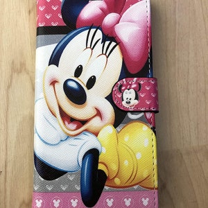 Minnie Mouse Samsung Galaxy Wallet Case: Flip Stand, Card Slots
