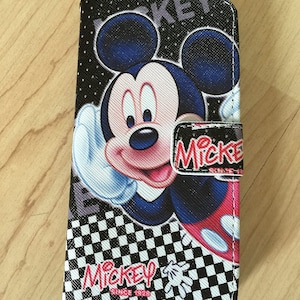 Mickey Mouse Cuero Flip Stand Case Wallet para iPhone 6 , iPhone 6+, iPhone 7.  iPhone 7+, iPhone 8, iPhone 8+, iPhone XS