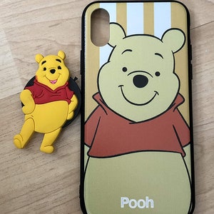 Winnie The Pooh TPU Stand Holder Case For iPhone X/XS Ship From NY