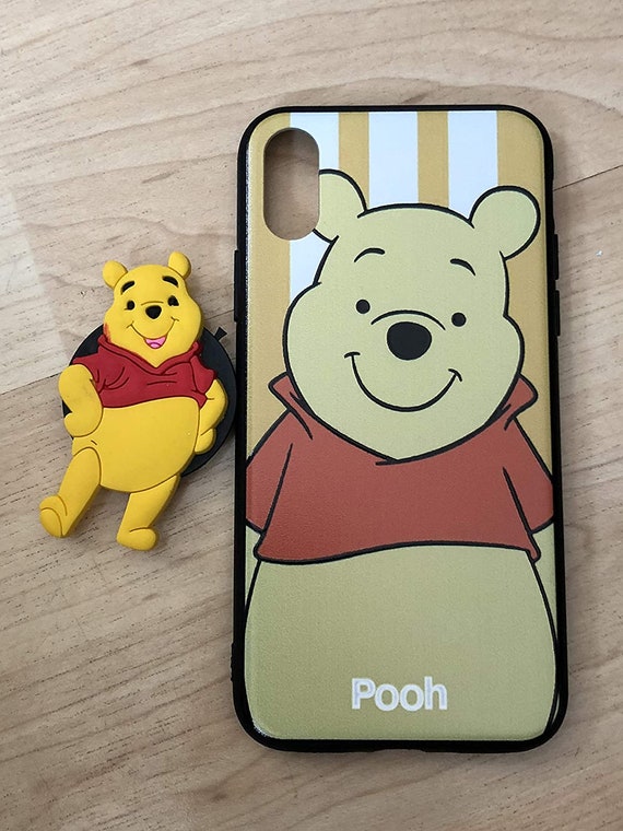 Winnie the Pooh TPU Stand Holder Case for iPhone X/XS Ship From NY