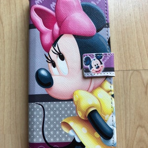 Minnie Mouse cuero Flip Stand Funda para Samsung Galaxy S8 , S8 + , S9 , S9 + , S10 , S10 + Barco de NY