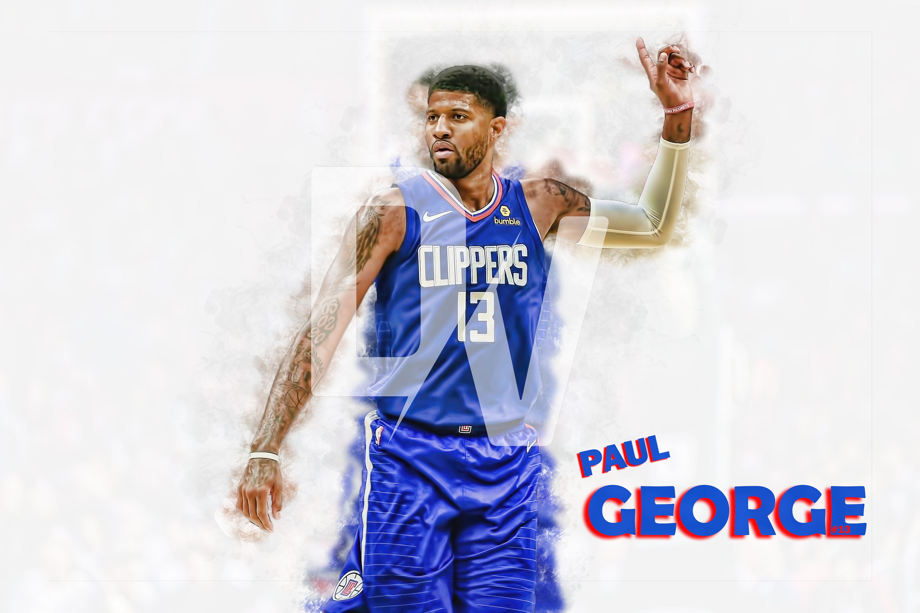  PAUL GEORGE INDIANA PACERS 8X10 SPORTS ACTION PHOTO (X) :  Sports Fan Photographs : Sports & Outdoors