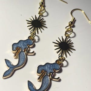 BLUE SUN MERMAIDS - with gold backing