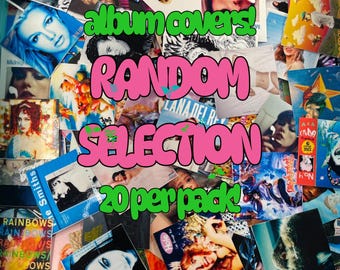 ALBUM COVERS RANDOM Selection/Mystery Sticker Pack / Mini Album Cover Stickers/blind pull (20 per pack)