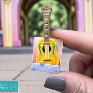 Mini Figure | Tiny &quot;Princess Rapunzel Guitar&quot; Tangled Movie Replica Doll by Disney Toy for Dollhouse or Crafting Projects