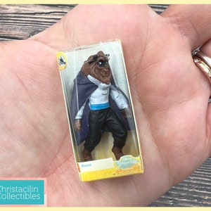 Mini Figure | Tiny “Beast” Beauty and the Beast Replica Doll by Disney Toy for Dollhouse or Crafting Projects