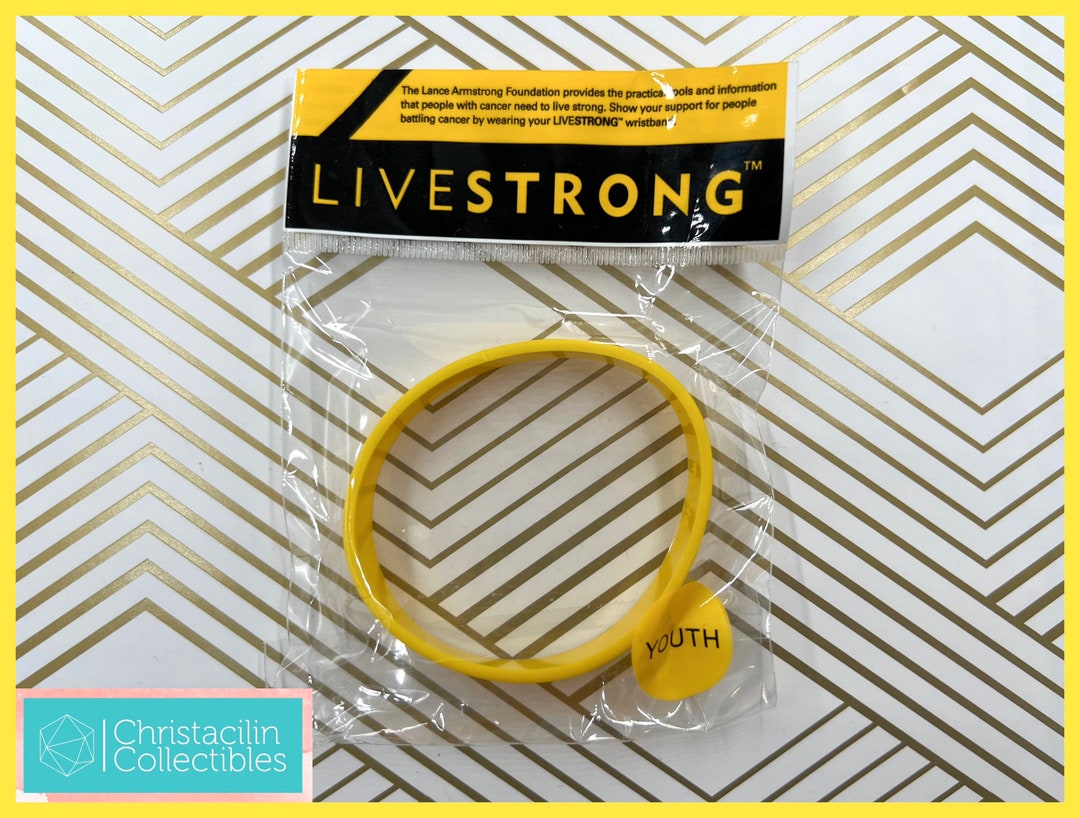 Vintage Bracelets 2005 YOUTH SIZE Authentic Yellow Livestrong