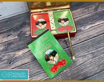 Vintage Toy | Coca-Cola Brand Splaying Card Game in Tin
